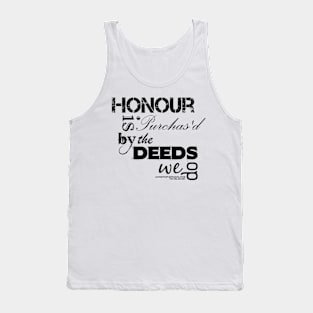 Christopher Marlowe Hero & Leander Honour Quote (B&W) Tank Top